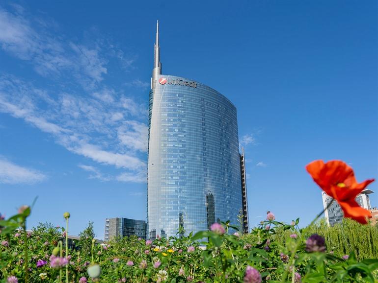 Torre Unicredit bezoeken in Milaan, Italië