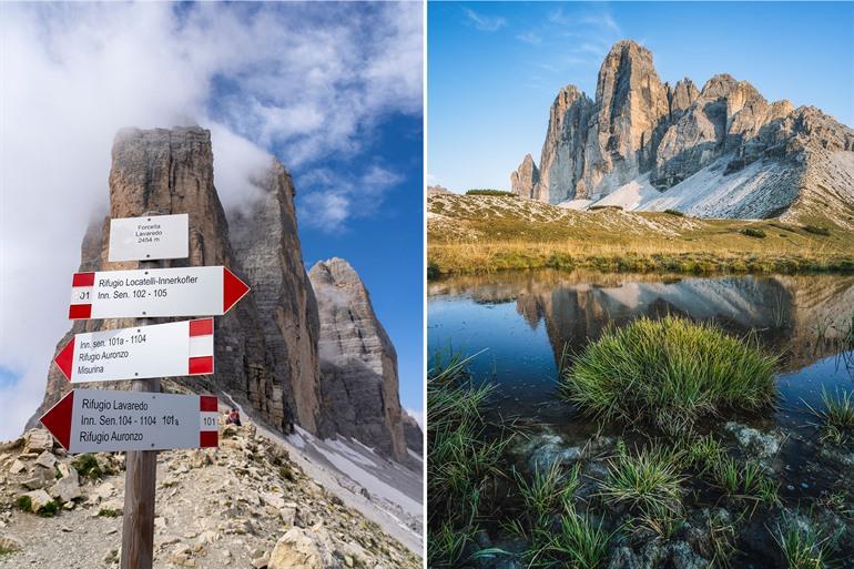 Tre Cime di Lavaredo/Drei Zinnen, Dolomieten