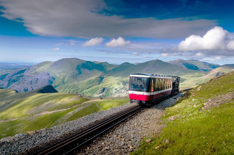 Treinrit naar de Mount Snowdon, Snowdonia National Park