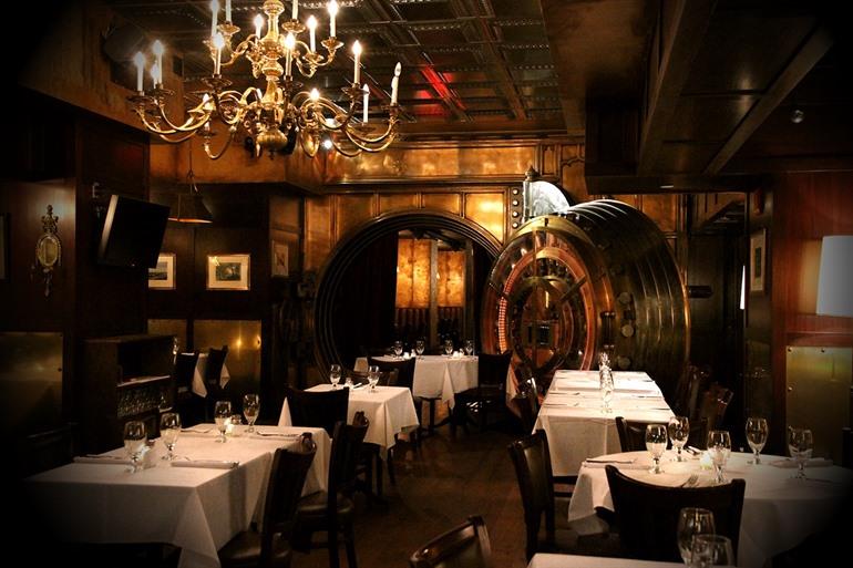 Trinity Place Bank Vault Restaurant in New York 