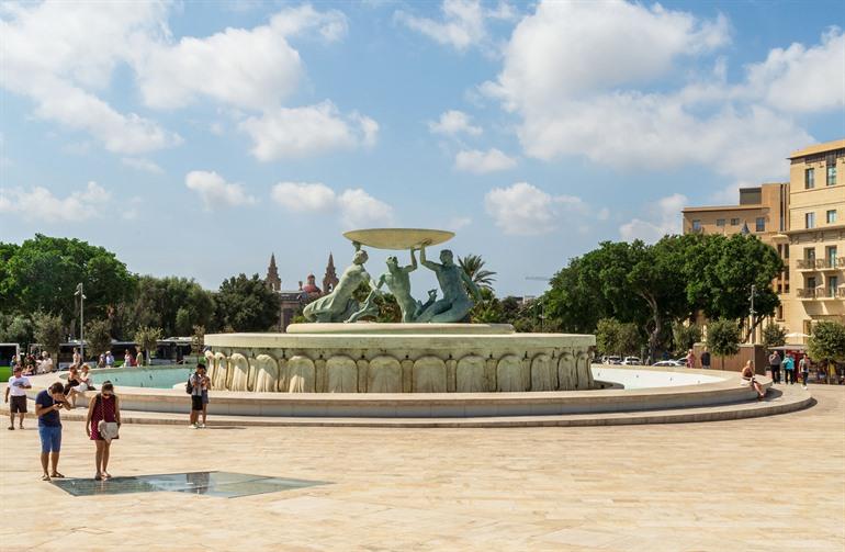 Triton fontein, Malta