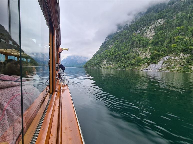 Trompet echo op de Königssee