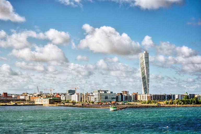 Turning Torso in Malmö, Zweden 