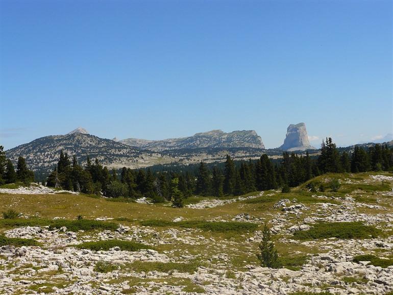 Uitzicht Archiane Cirque in Drôme, Frankrijk