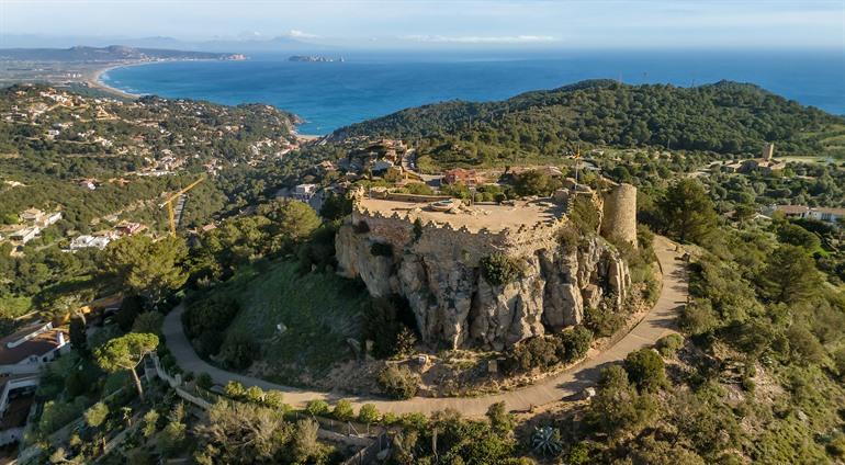 Uitzicht op Castell de Begur