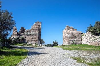 Uitzicht op de Myndos poort, Bodrum