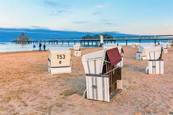 Uitzicht op de pier van Heringsdorf, Usedom