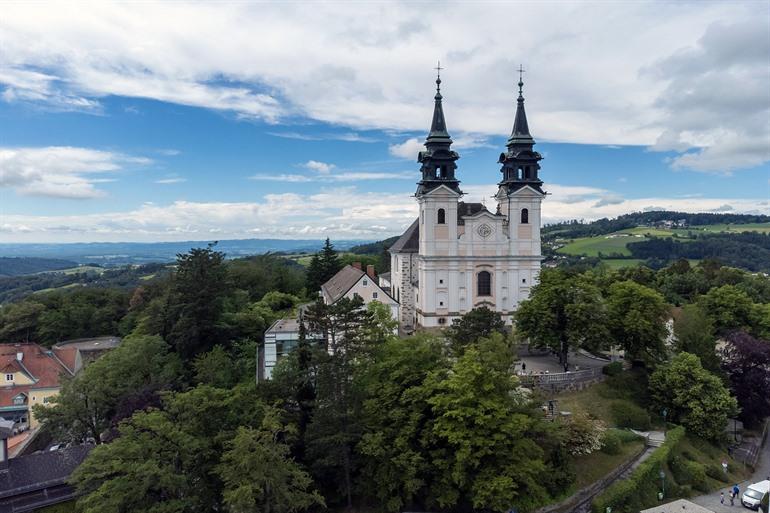 Uitzicht op de Pöstlingberg