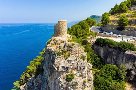 Uitzicht op de Torre del Verger, Mallorca