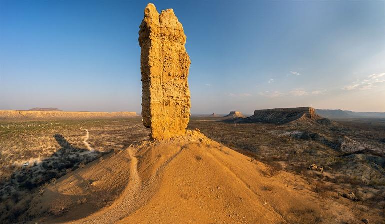 Uitzicht op de Vingerklip en omgeving