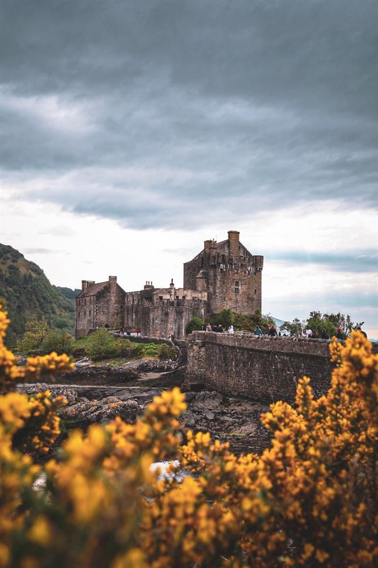 Uitzicht op Eilean Donan Castle, Schotland