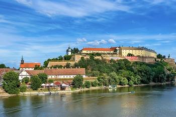 Uitzicht op het Fort Petrovaradin, Servië