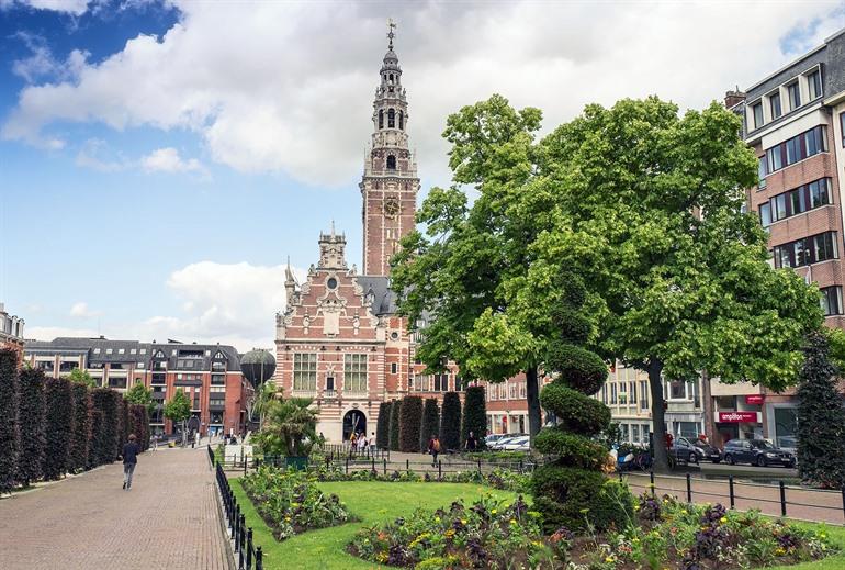 Uitzicht op het Herbert Hooverplein, Leuven