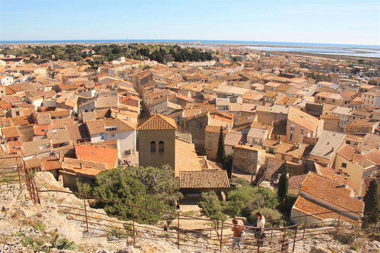 Uitzicht op het oude centrum vanaf het kasteel