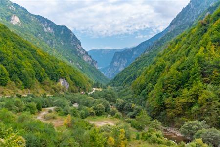 Uitzicht op het Rugova-gebergte, Kosovo