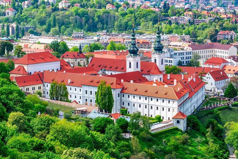 Uitzicht op het Strahov-klooster, Praag