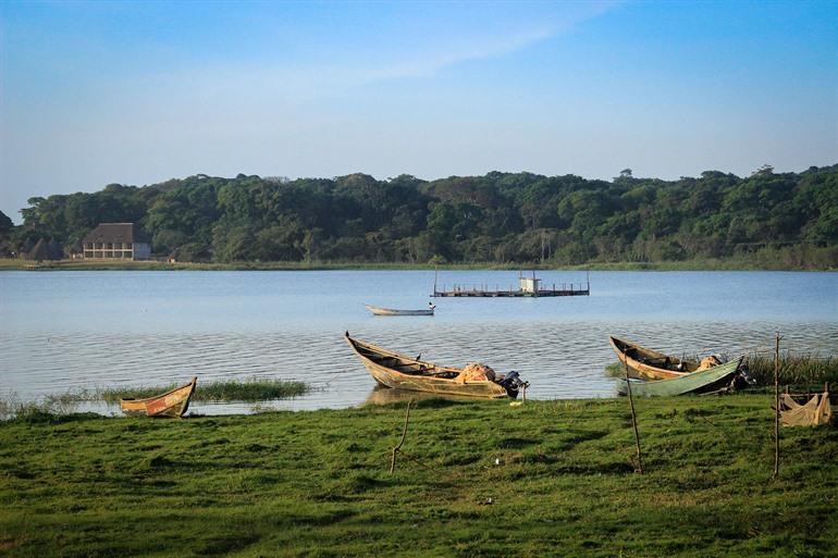 Uitzicht op Lake Victoria