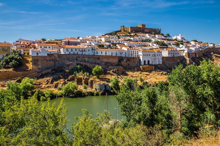 Uitzicht op Mértola, Alentejo