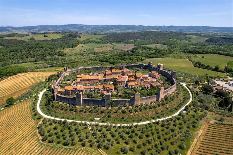 Uitzicht op Monteriggioni