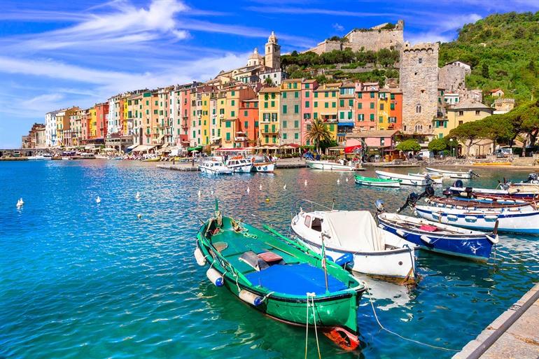 Uitzicht op Portovenere, Ligurië