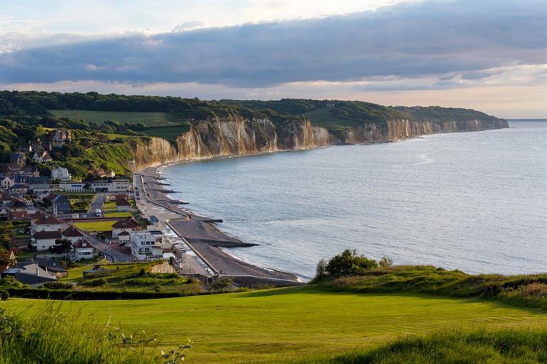 Uitzicht op Pourville-sur-Mer