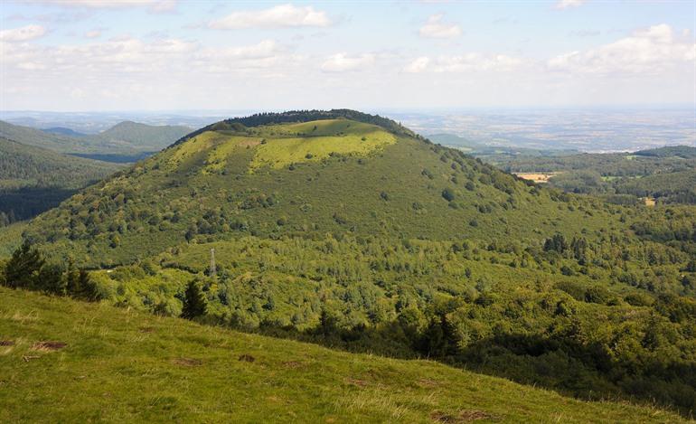 Uitzicht op Puy de Pariou, Auvergne