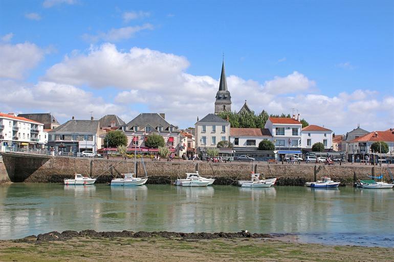 Uitzicht op Saint-Gilles-Croix-de-Vie, Loirevallei