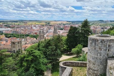 Uitzicht over Burgos vanop het kasteel