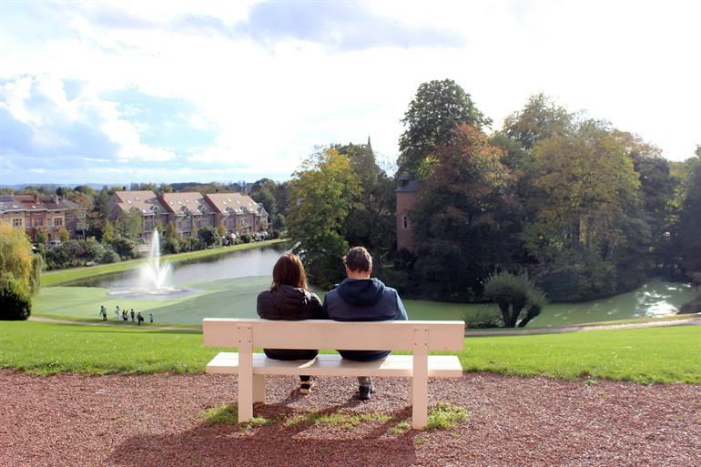Uitzicht over de Sint-Alenatoren, Dilbeek, Pajottenland