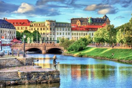 Uitzicht over Göteborg, Zweden 