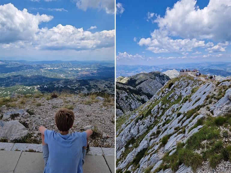 Uitzicht over het nationale park Lovcen