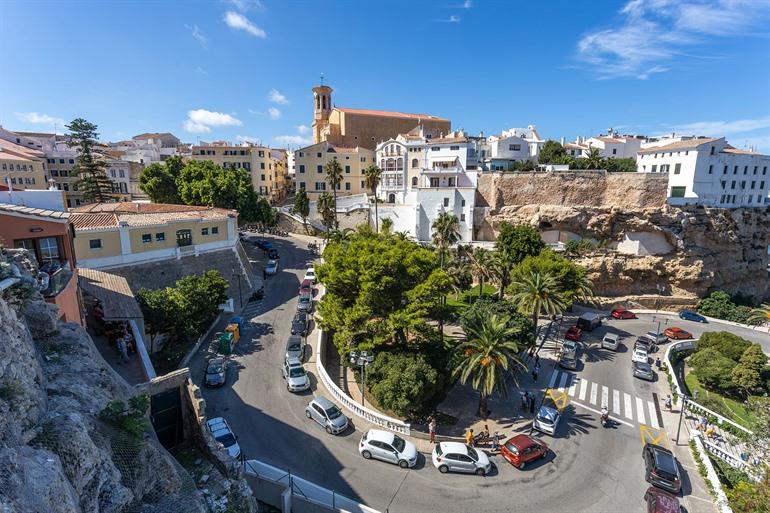 Uitzicht over Mahón, Menorca