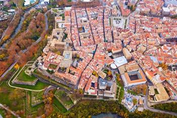 Uitzicht over Pamplona, Spanje 