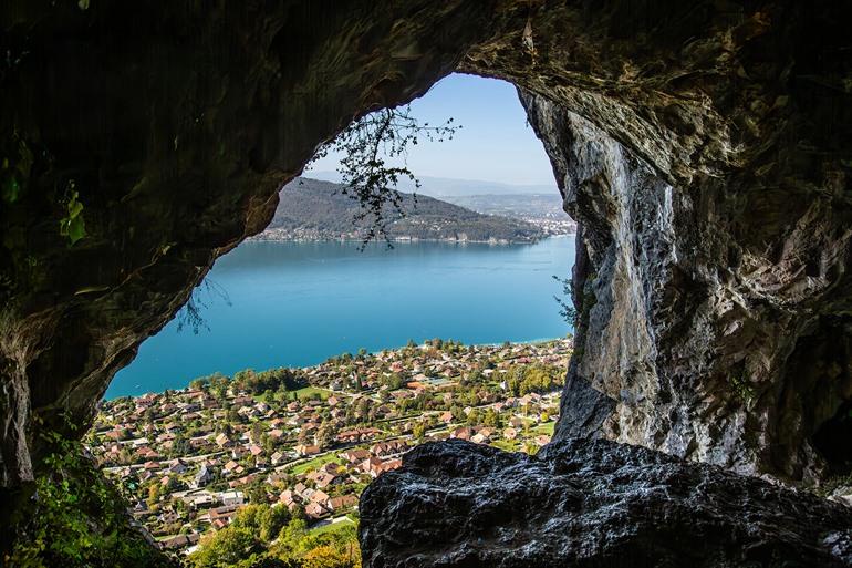 Uitzicht over Veyrier-du-Lac