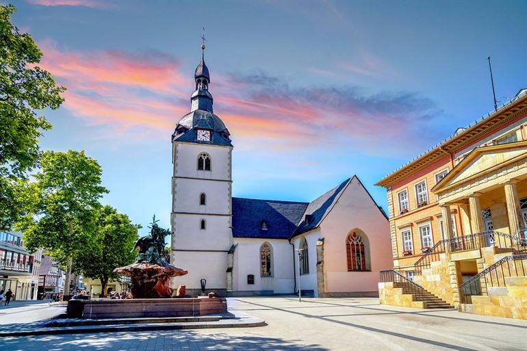 Uitzicht stad Detmold, Teutoburger Wald