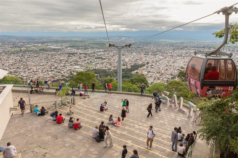 Uitzicht vanaf Cerro San Bernardo