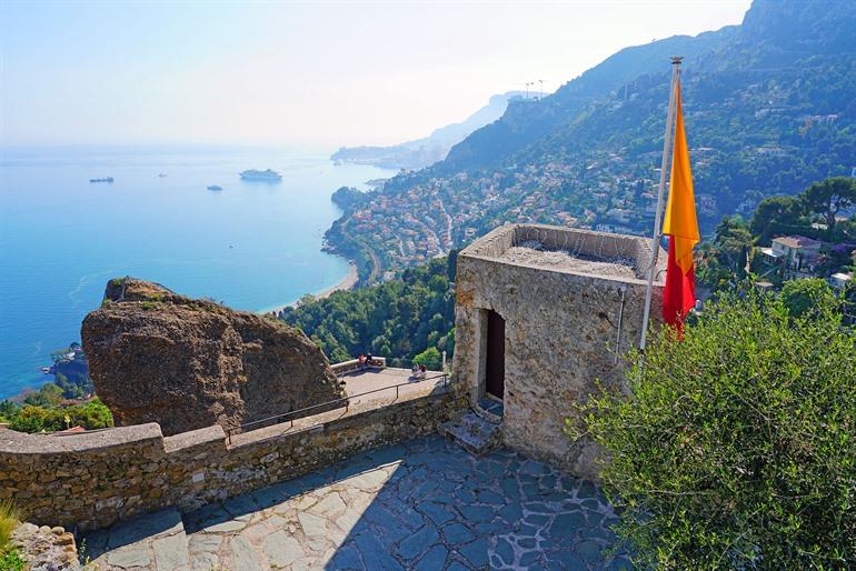 Uitzicht vanaf Château de Roquebrune, Franse Riviera