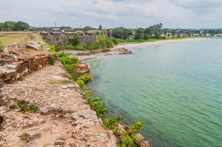 Uitzicht vanop Fort Frederick in Trincomalee