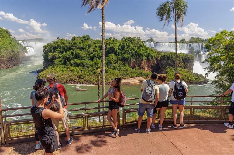 Uitzichtpunt in het nationaal park Iguazú Falls