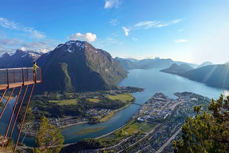 Uitzichtpunt Rampestreken op de Romsdalsfjord, Noorwegen