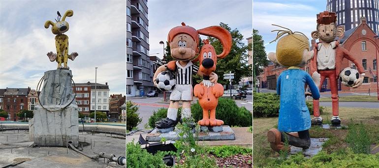 Verloederde striphelden in Charleroi