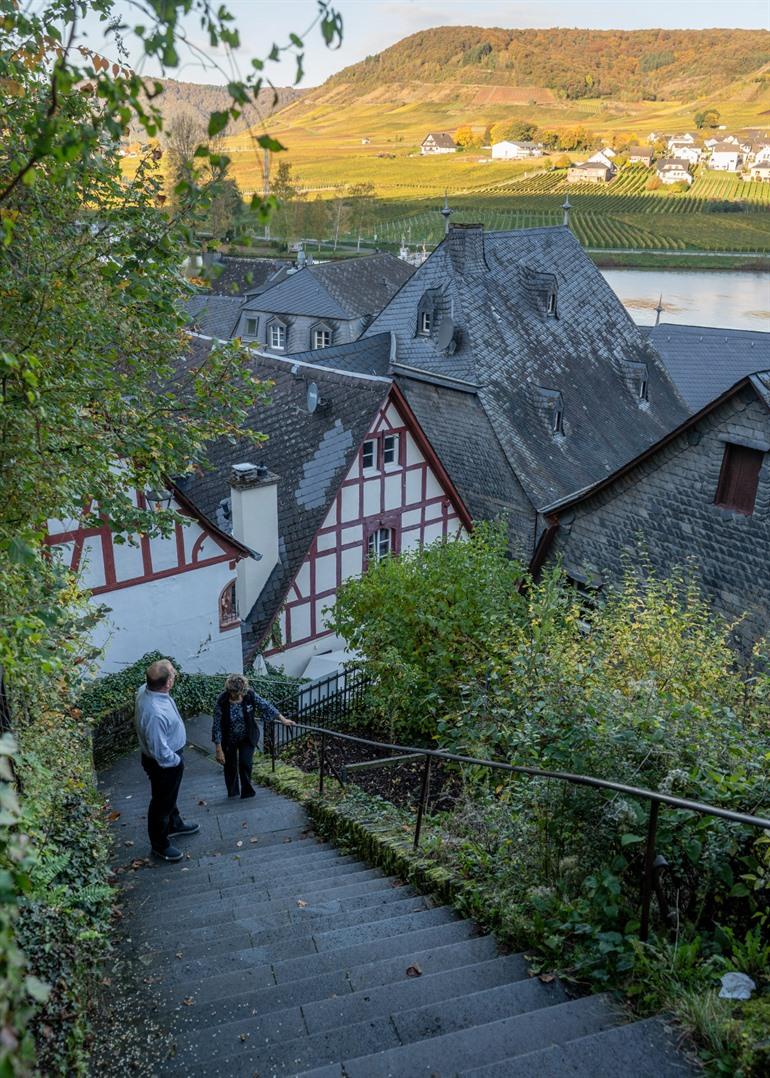 Via de Klostertreppe naar omhoog