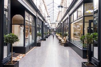Victorian Arcades in Cardiff, Wales 