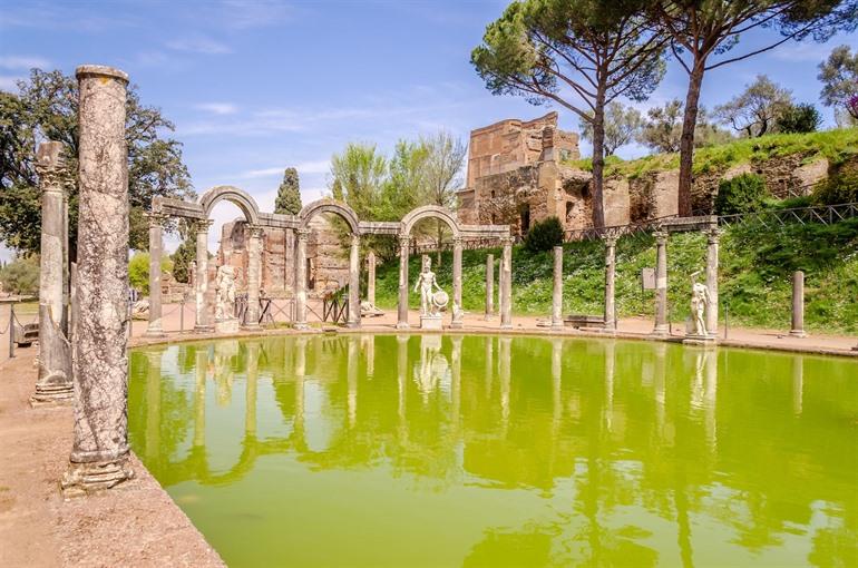 Villa Adriana in Tivoli, Italië 