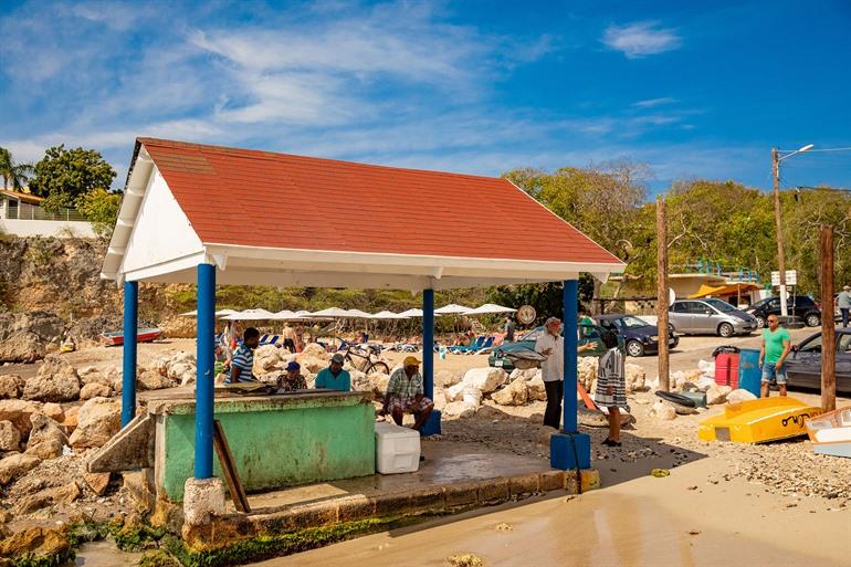 Vissers bij Playa Grandi, Curaçao