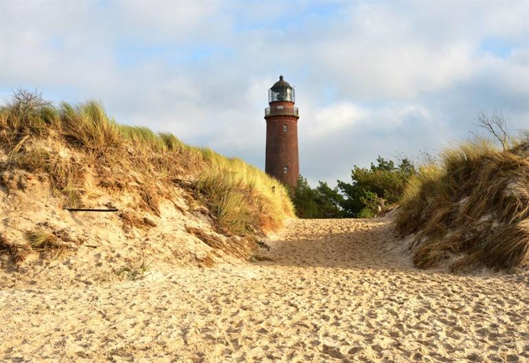 Vuurtoren bij schiereiland Darß, Mecklenburg-Vorpommern
