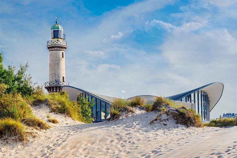 Vuurtoren bij Warnemünde, Duitsland