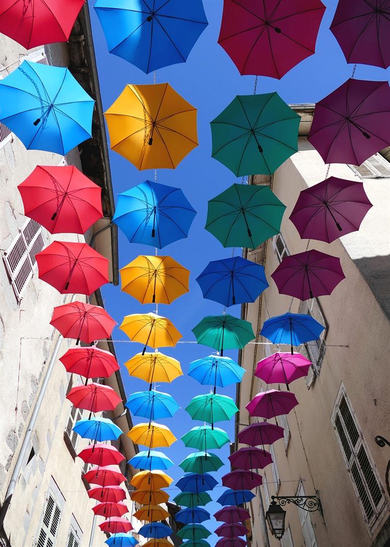 Wandel door het centrum van Aurillac