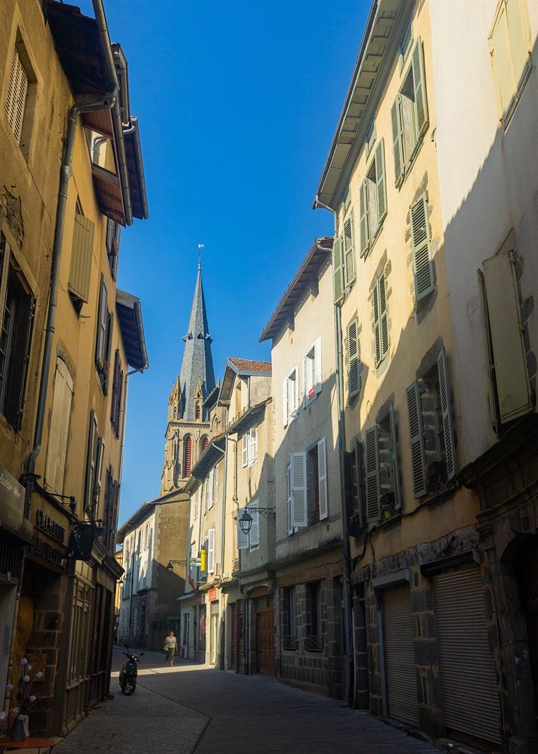 Wandel door het centrum van Aurillac