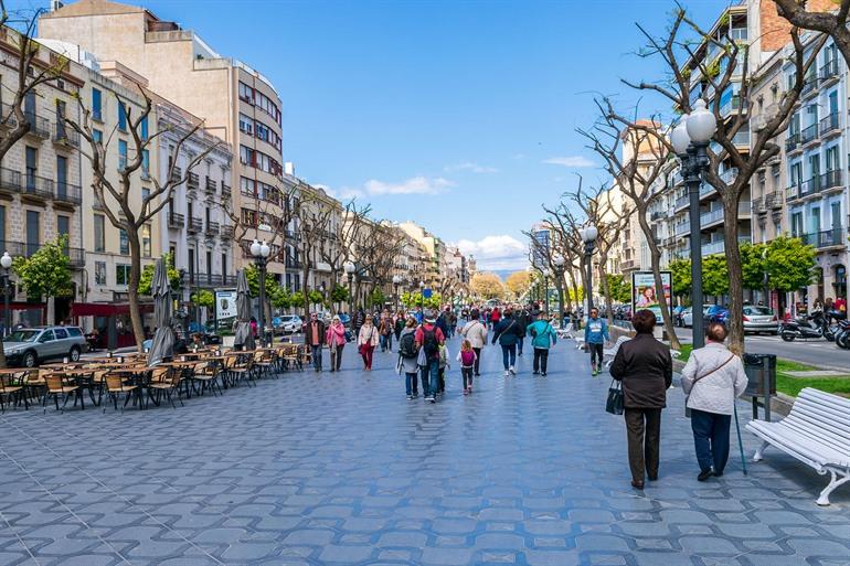 Wandel over de Rambla Nova, Tarragona